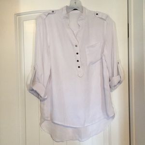 Sheer white blouse